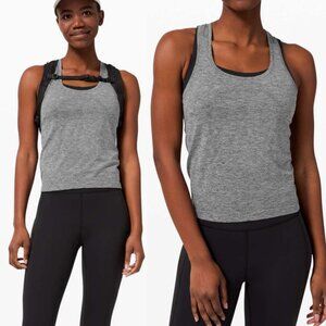 Lululemon Swiftly Tech Racerback 2.0 Race Length Grey Womens Sz 10 NEW‎ Tank Top